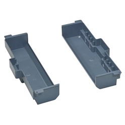 Afschermkappen (set) - verticale plaatsing 2x8 mod. - voor inbouwframe